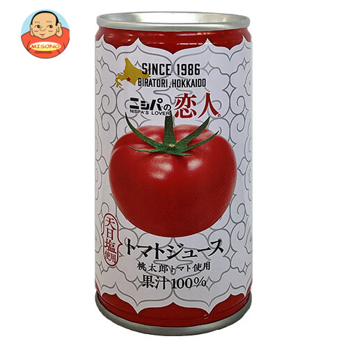 JAびらとり ニシパの恋人 トマトジュース (有塩) 190g缶×30本入×(2ケース)｜ 送料無料 トマトジュース 有塩 野菜ジュース とまと