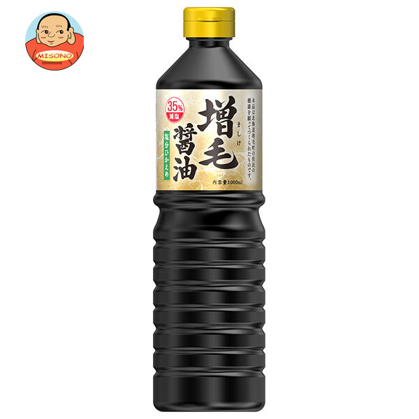 イチビキ 増毛(ましけ)醤油 1000mlペットボトル×8本入×(2ケース)｜ 送料無料 一般食品 調味料 PET 濃口醤油 6,467円