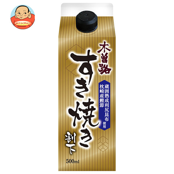 イチビキ 木曽路 すき焼き割下 500ml紙パック×12本入×(2ケース)｜ 送料無料 調味料 スキヤキ つゆ 割り下