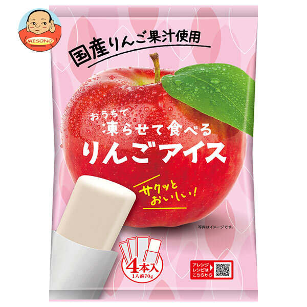 谷尾食糧工業 凍らせて食べる 国産 りんごアイス (70g×4)×12袋入×(2ケース)｜ 送料無料 凍らせる 国産 りんご アイス リンゴ 冷凍 スイーツ フルーツ デザート おやつ 夏 7,124円