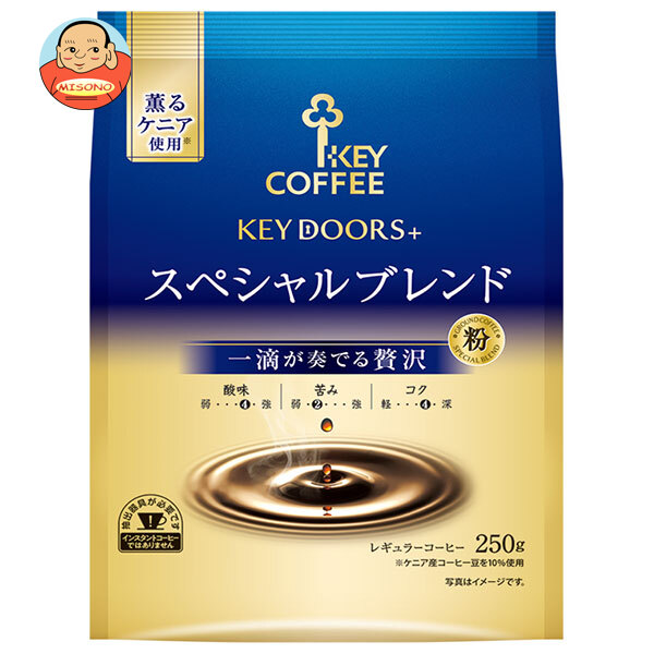キーコーヒー KEY DOORS+ スペシャルブレンド(粉) 250g×6袋入×(2ケース)｜ 送料無料 レギュラーコーヒー 珈琲 ブレンド 中煎り 中挽き 11,243円