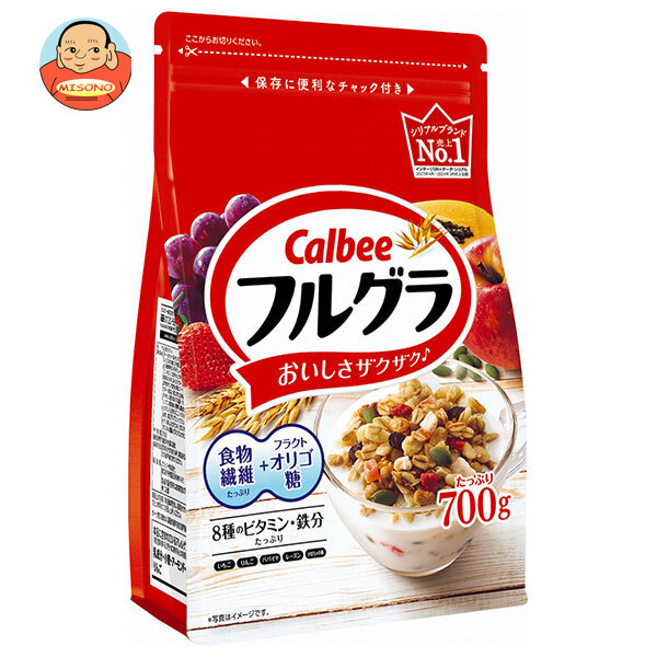 カルビー フルグラ 700g×6袋入×(2ケース)｜ 送料無料 フルーツグラノーラ 食物繊維 オリゴ糖 ビタミン