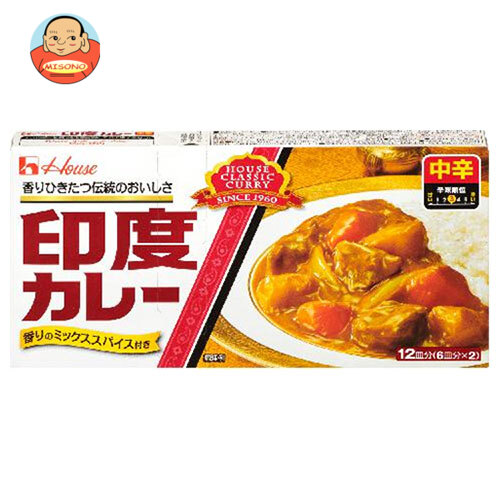 ハウス食品 印度カレー 中辛 230g×10個入×(2ケース)｜ 送料無料 調味料、カレー ルウ