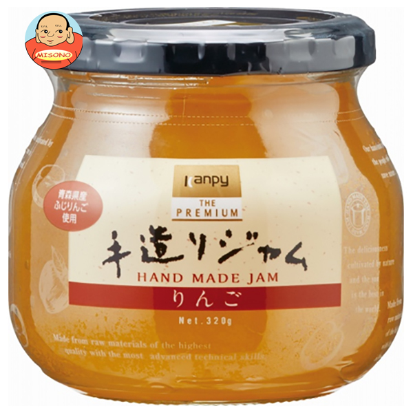 カンピー ザ プレミアム 手造りジャム りんご 320g瓶×6個入×（2ケース）｜ 送料無料 ジャム 果汁 アップル 手作り 林檎