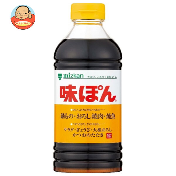 ミツカン 味ぽん 500mlPET×12本入×(2ケース)｜ 送料無料 ぽん酢 調味料 酢