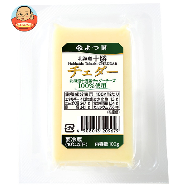 よつ葉乳業 よつ葉 北海道十勝 チェダー 100g×10個入×(2ケース) メーカー 問屋直送 チルド 冷蔵品｜ 送料無料 チーズ 乳製品 北海道 よつ葉