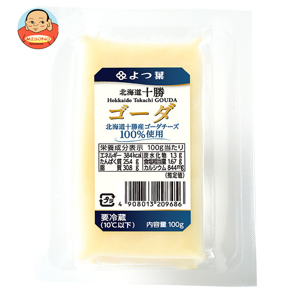 よつ葉乳業 よつ葉 北海道十勝 ゴーダ 100g×10個入×(2ケース) メーカー 問屋直送 チルド 冷蔵品｜ 送料無料 チーズ 乳製品 北海道 よつ葉
