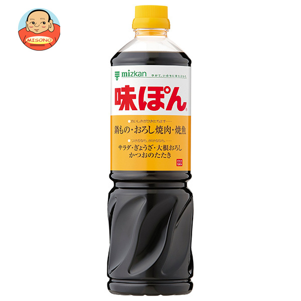 ミツカン 味ぽん 1L×8本入×(2ケース)｜ 送料無料 一般食品 ぽん酢 調味料 酢 ポン酢