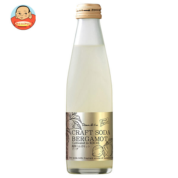 マルカイ Dean&amp;Co.(ディーンアンドコー) 高知ベルガモットソーダ 195ml瓶×24本入｜ 送料無料 炭酸飲料 ベルガモット 柑橘 ソーダ サイダー 高知県