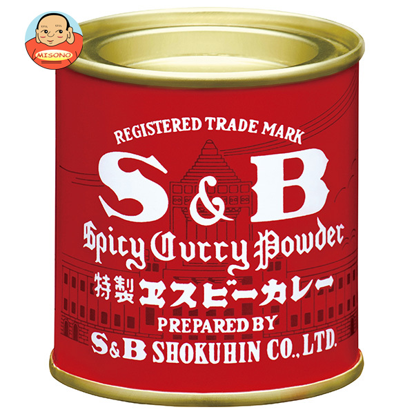 エスビー食品 S&amp;B 赤缶カレー粉 37g缶×10個入×(2ケース)｜ 送料無料 調味料 カレー粉 缶