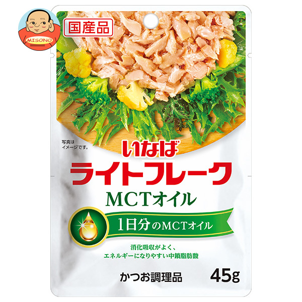 いなば食料雑貨類 MCT油絵の具 ともし火フレーク 45g×24(12×2)袋入×(2入れもの)｜ 貨物輸送無料 レトルト ツナ あぶら身焚きつける成り行き