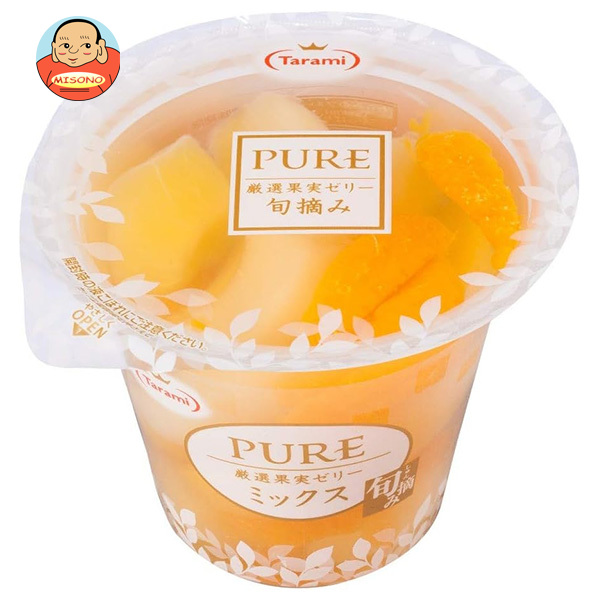 たらみ PURE ミックスゼリー 270g×18(6×3)個入×(2ケース)｜ 送料無料 ゼリー フルーツ お菓子 おやつ