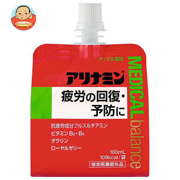 アリナミン製薬 アリナミン メディカルバランス アップル風味 100mlパウチ×36本入×(2ケース)｜ 送料無料 医薬部外品 栄養ドリンク 疲労回復 ゼリー飲料