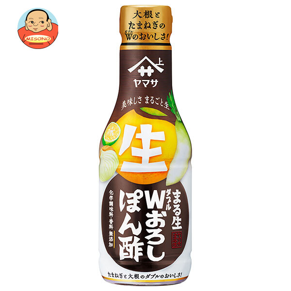 ヤマサ醤油 まる生W(ダブル)おろしぽん酢 360mlペットボトル×12本入×(2ケース)｜ 送料無料 一般食品 調味料 ポン酢 ぽんず