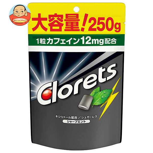 モンデリーズ・ジャパン クロレッツXP シャープミント スタンドパウチ 250g×6袋入×(2ケース)｜ 送料無料 お菓子 ガム パウチ クロレッツ Clorets ミント