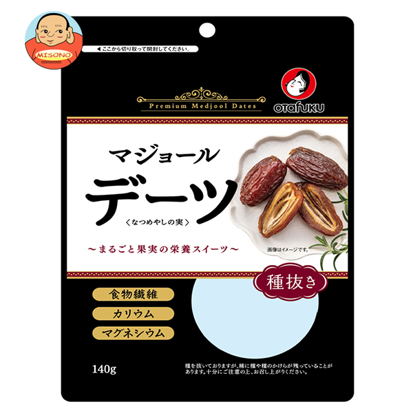 オタフク デーツ なつめやしの実 種抜き 140g×10袋入×(2ケース)｜ 送料無料 ドライフルーツ デーツ なつめやし フルーツ