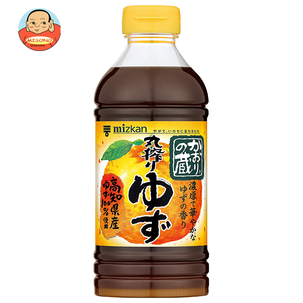 ミツカン かおりの蔵 丸搾りゆず 500ml×12本入｜ 送料無料 ポン酢 ぽん酢 ポンズ 調味料 柚子ポン酢 お肉 ぎょうざ