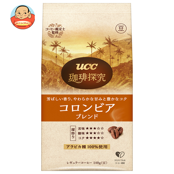 UCC 珈琲探求 炒り豆 コロンビアブレンド 140g×12袋入｜ 送料無料 ucc 嗜好品 コーヒー 珈琲 豆