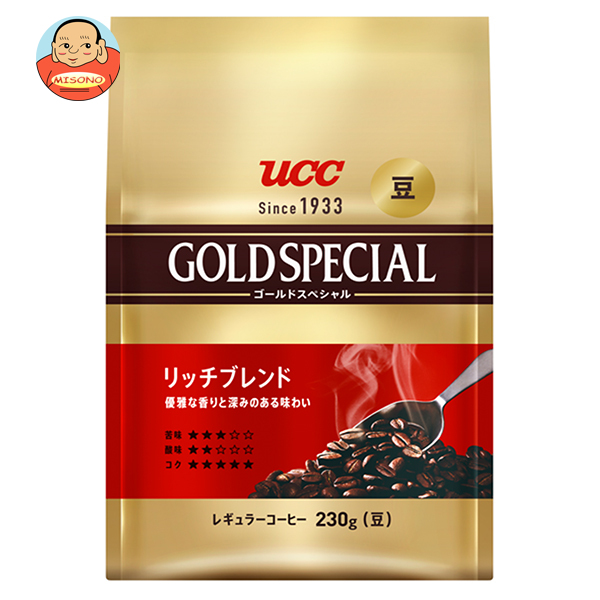 UCC ゴールドスペシャル 炒り豆 リッチブレンド 230g×6袋入×(2ケース)｜ 送料無料 嗜好品 珈琲 レギュラーコーヒー コーヒー豆