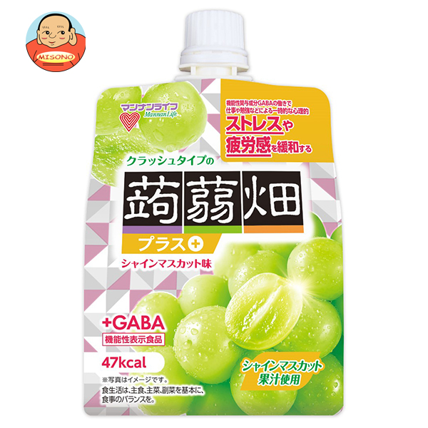 マンナンライフ クラッシュタイプの蒟蒻畑プラス シャインマスカット味