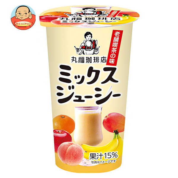 メロディアン 丸福珈琲監修 ミックスジューシー 180g×24(12×2)本入×(2ケース)｜ 送料無料 丸福珈琲 ミックスジュース フルーツミックス 果汁