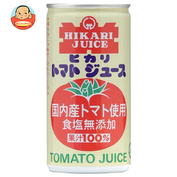 光食品 国産 シーズンパック トマトジュース 食塩無添加 190g缶×30本入×(2ケース)｜ 送料無料 トマトジュース 食塩無添加 野菜飲料 国産 トマト