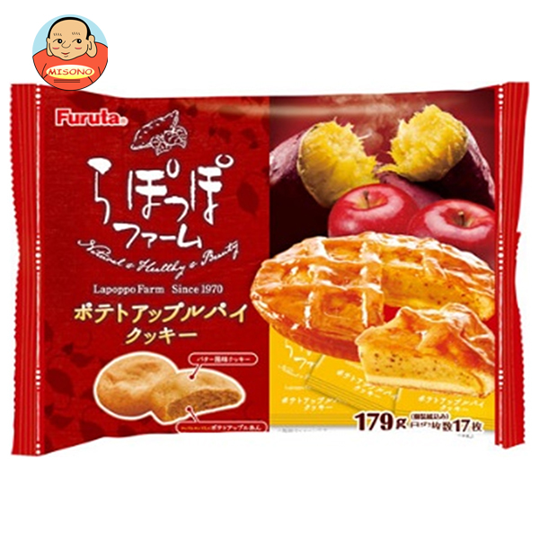 フルタ製菓 ポテトアップルパイクッキー 179g×14袋入×(2ケース)｜ 送料無料 お菓子 クッキーらぽっぽ ファーム