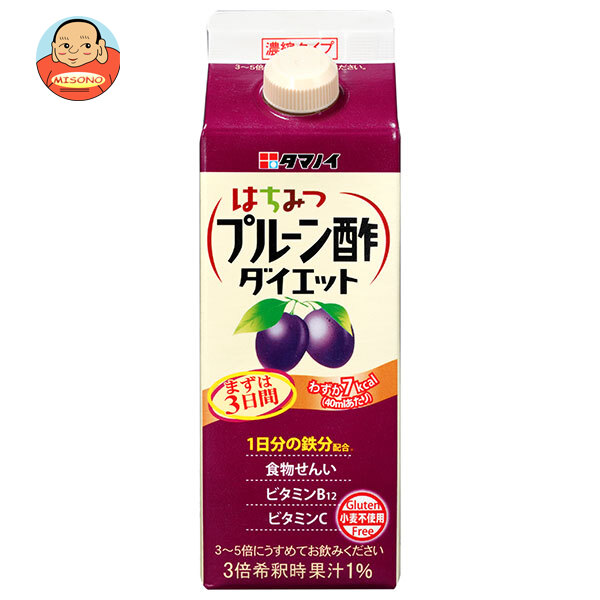 タマノイ酢 はちみつ干し李酢食事制限 凝集印字機 500ml紙風呂敷き包み×12本入×(2入れもの)｜ 貨物輸送無料 飲む酢 黒酢食事制限 思わしい酢 酢飲み料