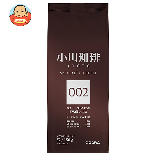 小川珈琲 スペシャルティコーヒーブレンド 002 豆 150g×24袋入｜ 送料無料 嗜好品 珈琲 コーヒー レギュラー 豆