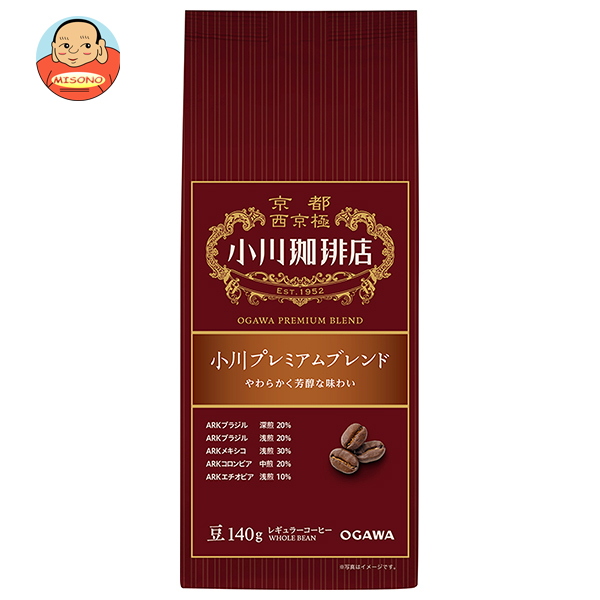 小川珈琲 小川プレミアムブレンド 豆 140g×5袋入×(2ケース)｜ 送料無料 嗜好品 レギュラー コーヒー類 豆 珈琲