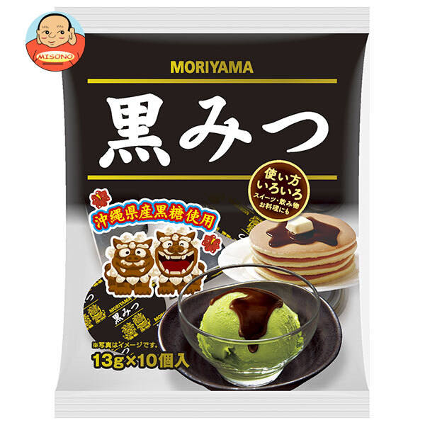 守山乳業 黒みつ (13g×10個)×25本入×(2ケース)｜ 送料無料 黒蜜 和菓子 黒みつ