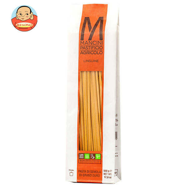 モンテ物産 マンチーニ リングイネ 500g×12袋入｜ 送料無料 パスタ 乾麺 スパゲッティ