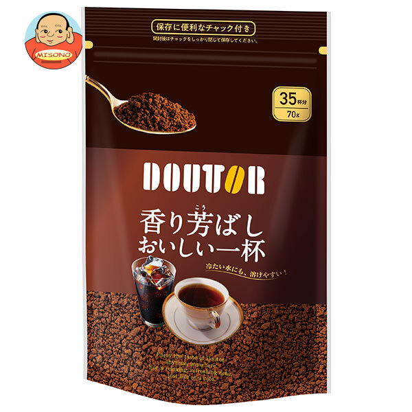 ドトールコーヒー 香り芳ばしおいしい一杯 70g袋×24袋入×(2ケース)｜ 送料無料 嗜好品 インスタントコーヒー 珈琲 袋