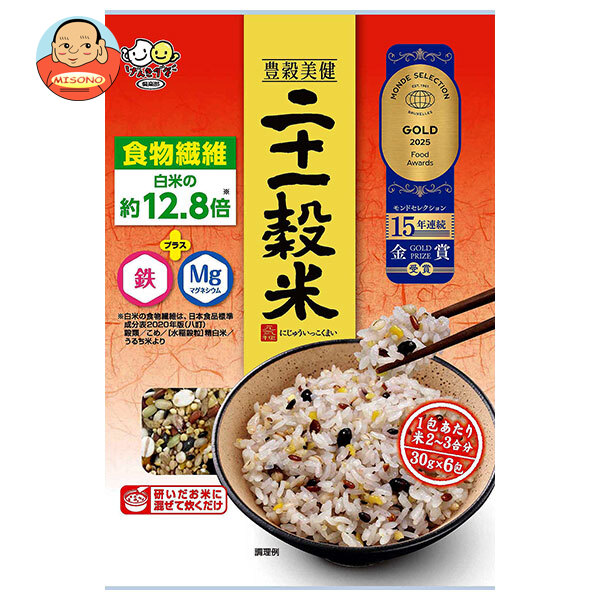 種商 二十一穀米 スティック (30g×6)×12袋入×(2ケース)｜ 送料無料 一般食品 雑穀 袋 食物繊維 炊飯用 無洗 2〜3合 混ぜて炊くだけ
