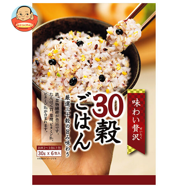 種商 味わい贅沢 30穀ごはん (30g×6)×12袋入×(2ケース)｜ 送料無料 一般食品 雑穀 袋 食物繊維 炊飯用 無洗 2〜3合 混ぜて炊くだけ