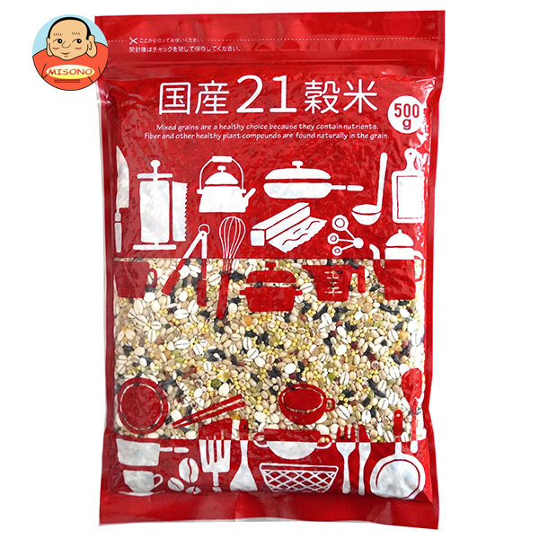 種商 国産21穀米 500g×20袋入×(2ケース)｜ 送料無料 雑穀 袋 チャック付き 食物繊維 雑穀米 国産 炊飯用 混ぜて炊くだけ