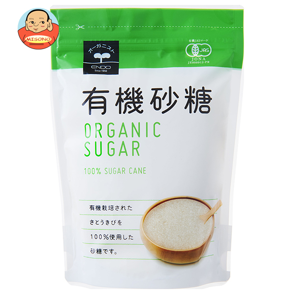 遠藤製餡 有機砂糖 400g×24袋入｜ 送料無料 調味料 砂糖 シュガー お菓子作り