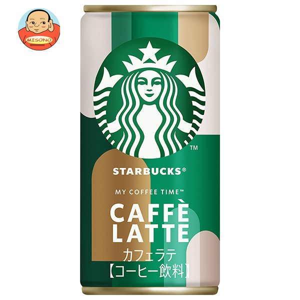 サントリー スターバックス カフェラテ 185g缶×30本入×(2ケース)｜ 送料無料 珈琲 コーヒー カフェラテ MYCOFFEETIME