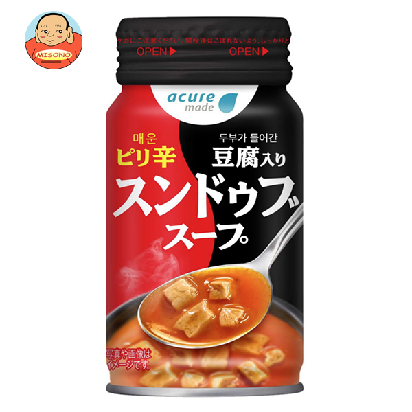 JR東日本 アキュアメイド スンドゥブスープ 170gボトル缶×30個入×(2ケース)｜ 送料無料  即席 スープ スンドゥブ