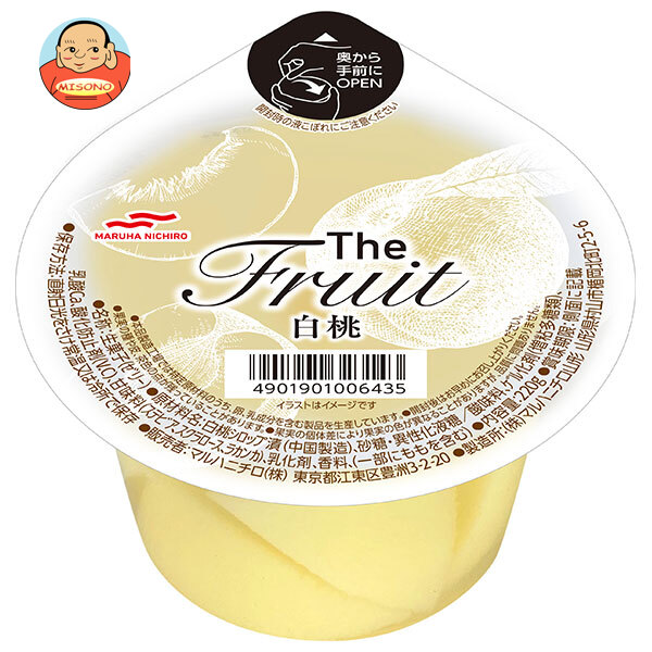 マルハニチロ The Fruit(ザ フルーツ)白桃 220g×24(6×4)個入×(2ケース)｜ 送料無料 お菓子 ゼリー デザート 桃