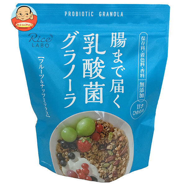 幸福米穀 腸まで届く乳酸菌グラノーラ 250g×15袋入｜ 送料無料 一般食品 健康食品 シリアル 袋 甘さひかえめ