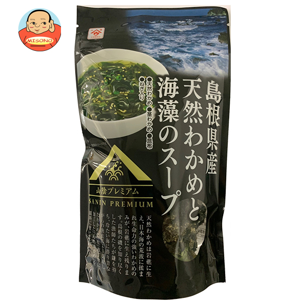 魚の屋 島根県産 天然わかめと海藻のスープ 60g袋×10袋入×(2ケース)｜ 送料無料 スープ わかめ 即席 島根県 海藻スープ 即席スープ 和風スープ 国産わかめ