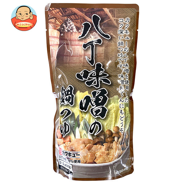 松屋栄食品本舗 八丁味噌の鍋つゆ 600g×12袋入×(2ケース)｜ 送料無料 鍋 鍋スープ 袋 鍋の素 カクキュー 2〜3人前 味噌なべ 鍋つゆ つゆ