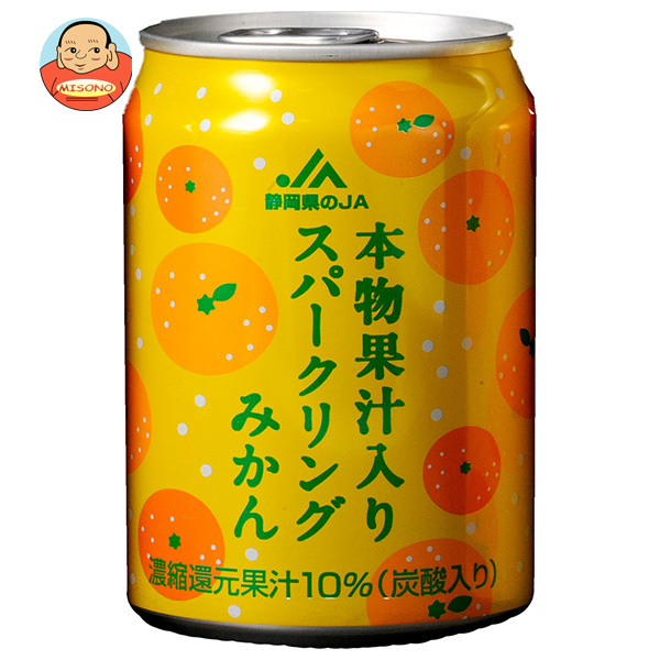 JA静岡経済連 本物果汁入り スパークリングみかん 280ml缶×24本入×(2ケース)｜ 送料無料 炭酸 飲料 ミカン 果汁 ドリンク