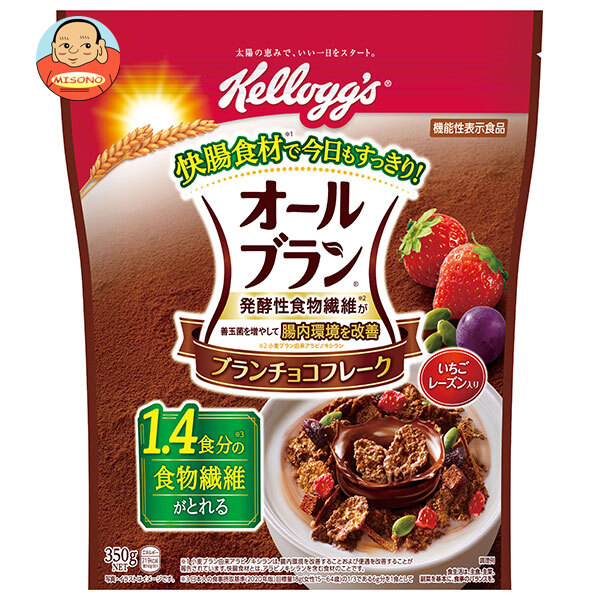 ケロッグ オールブラン ブランチョコフレーク 350g×6袋入×(2ケース)｜ 送料無料 食物繊維 善玉菌 腸内環境改善 朝食 フレーク