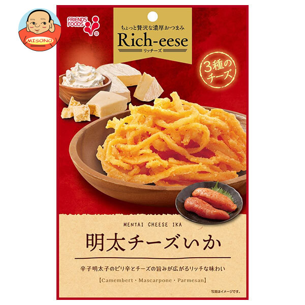 井上食品 Rich-eese(リッチーズ) 明太チーズいか 34g×10袋入×(2ケース)｜ 送料無料 チーズ 明太子 珍味 おつまみ お菓子 菓子 いか