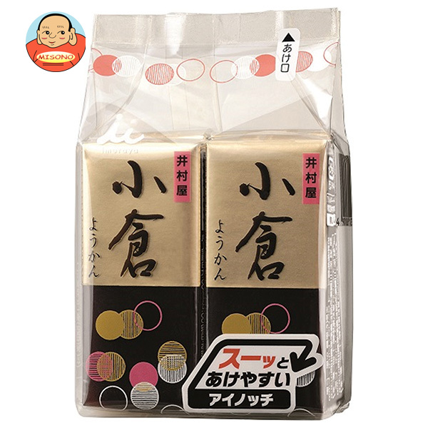 井村屋 ミニようかん 小倉 (58g×4本)×12袋入×(2ケース)｜ 送料無料 羊羹 和菓子 お菓子 おやつ ようかん