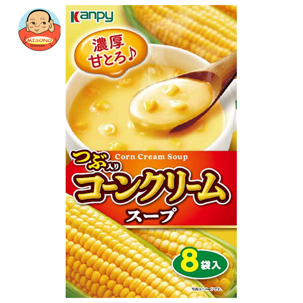 カンピー つぶ入り コーンクリームスープ 8袋×20箱入×(2ケース)｜ 送料無料 インスタント スープ コーンスープ ポタージュ