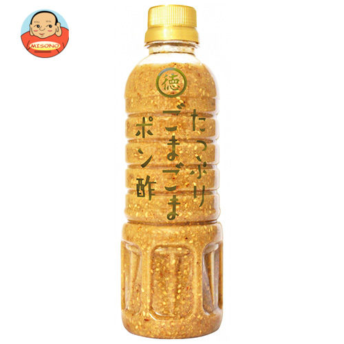 徳島産業 たっぷりごまごまポン酢 400mlペットボトル×12本入×(2ケース)｜ 送料無料 ごまぽん ポン酢 ポンズ ぽんず ぽん酢 ゴマ