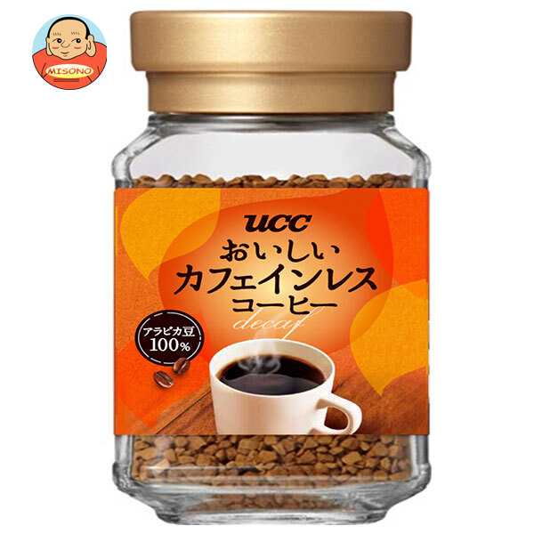 UCC おいしいカフェインレスコーヒー 45g瓶×12個入×(2ケース)｜ 送料無料 嗜好品 コーヒー 珈琲 インスタントコーヒー